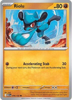 Preview image for the Riolu single card  for the collectable card game Pokemon.