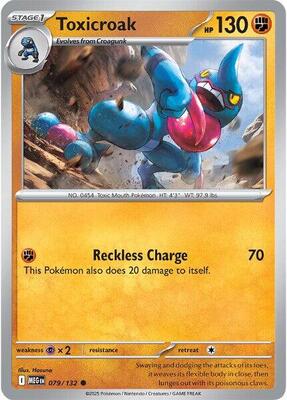 Preview image for the Toxicroak single card  for the collectable card game Pokemon.
