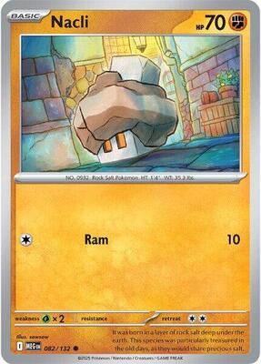 Preview image for the Nacli single card  for the collectable card game Pokemon.
