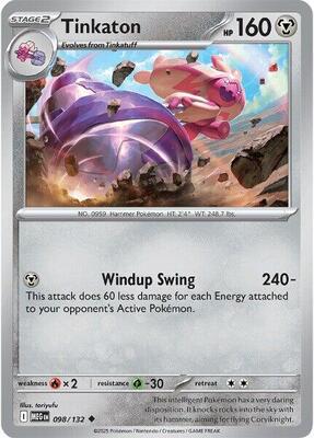 Preview image for the Tinkaton single card  for the collectable card game Pokemon.