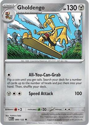 Preview image for the Gholdengo single card  for the collectable card game Pokemon.