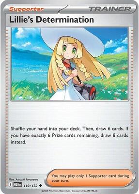 Preview image for the Lillie's Determination - 119/132 single card  for the collectable card game Pokemon.