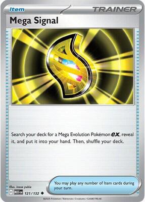 Preview image for the Mega Signal - 121/132 single card  for the collectable card game Pokemon.