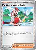 Preview image for the Pokemon Center Lady single card for the collectable card game Pokemon.