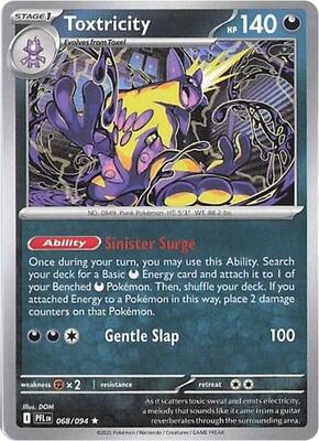 Preview image for the Toxtricity single card  for the collectable card game Pokemon.