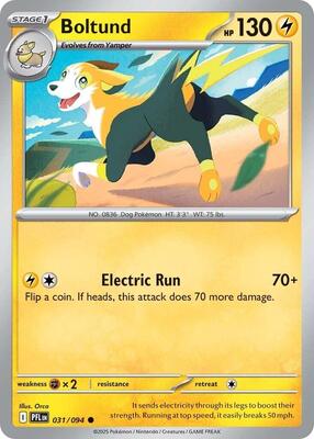 Preview image for the Boltund single card  for the collectable card game Pokemon.
