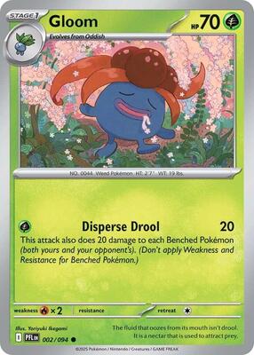 Preview image for the Gloom single card  for the collectable card game Pokemon.