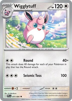 Preview image for the Wigglytuff - 077/094 single card  for the collectable card game Pokemon.