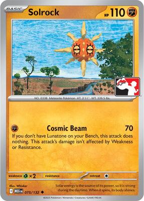 Preview image for the Solrock - 075/132 single card  for the collectable card game Pokemon.