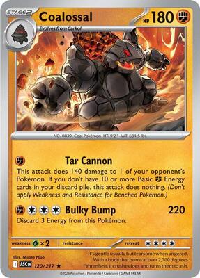 Preview image for the Coalossal single card  for the collectable card game Pokemon.