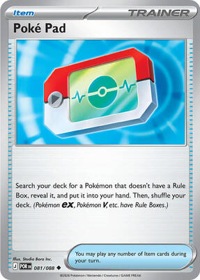 Preview image for the Poke Pad - 081/088 single card  for the collectable card game Pokemon.
