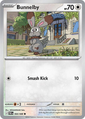 Preview image for the Bunnelby single card  for the collectable card game Pokemon.
