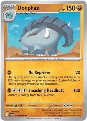 Preview image for the Donphan single card  for the collectable card game Pokemon.