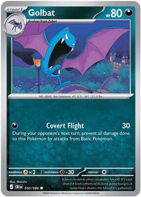 Preview image for the Golbat single card  for the collectable card game Pokemon.