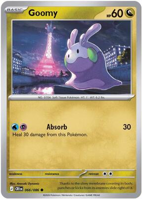 Preview image for the Goomy single card  for the collectable card game Pokemon.