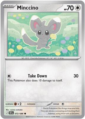 Preview image for the Minccino single card  for the collectable card game Pokemon.