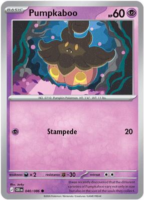Preview image for the Pumpkaboo single card  for the collectable card game Pokemon.
