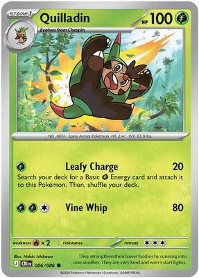 Preview image for the Quilladin single card  for the collectable card game Pokemon.