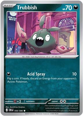 Preview image for the Trubbish single card  for the collectable card game Pokemon.