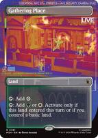 Preview image for the Gathering Place (Borderless) single card  for the collectable card game Magic: The Gathering.