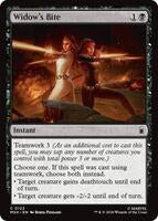 Preview image for the Widow's Bite single card  for the collectable card game Magic: The Gathering.