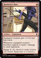 Preview image for the Hawkeye's Bow single card  for the collectable card game Magic: The Gathering.
