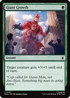 Preview image for the Giant Growth single card  for the collectable card game Magic: The Gathering.