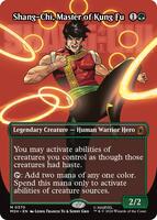 Preview image for the Shang-Chi, Master of Kung Fu (Borderless) (0370) single card  for the collectable card game Magic: The Gathering.