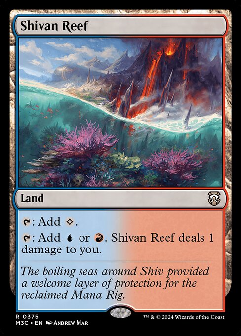 Preview image for the Shivan Reef single card for the collectable card game Magic: The Gathering.