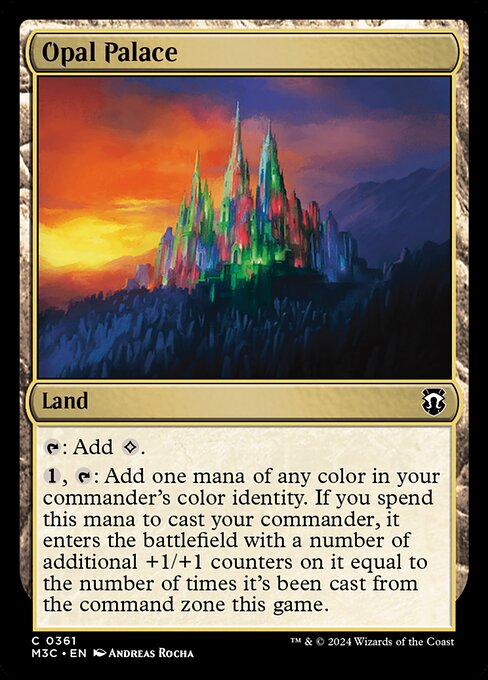 Preview image for the Opal Palace single card for the collectable card game Magic: The Gathering.