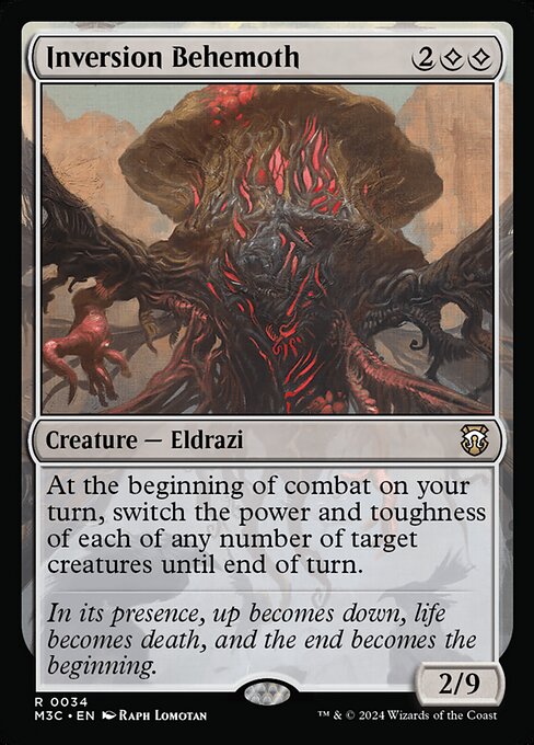 Preview image for the Inversion Behemoth single card for the collectable card game Magic: The Gathering.