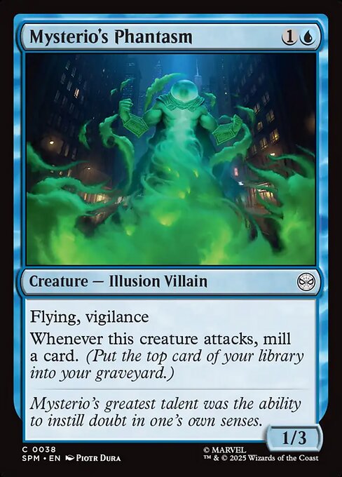 Preview image for the Mysterio's Phantasm single card for the collectable card game Magic: The Gathering.