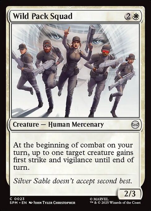 Preview image for the Wild Pack Squad single card for the collectable card game Magic: The Gathering.