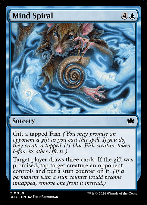 Preview image for the Mind Spiral single card for the collectable card game Magic: The Gathering.