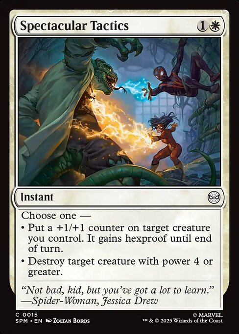 Preview image for the Spectacular Tactics single card for the collectable card game Magic: The Gathering.
