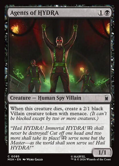 Preview image for the Agents of HYDRA single card for the collectable card game Magic: The Gathering.