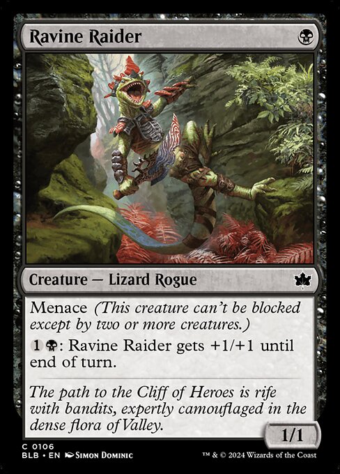 Preview image for the Ravine Raider single card for the collectable card game Magic: The Gathering.
