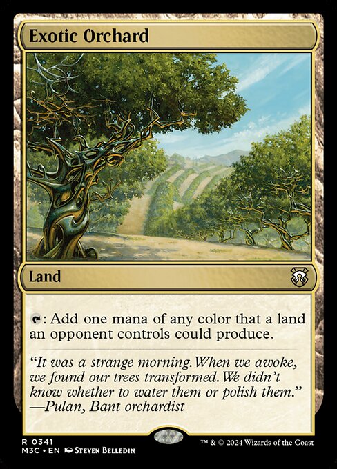 Preview image for the Exotic Orchard single card for the collectable card game Magic: The Gathering.