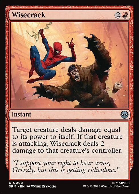 Preview image for the Wisecrack single card for the collectable card game Magic: The Gathering.