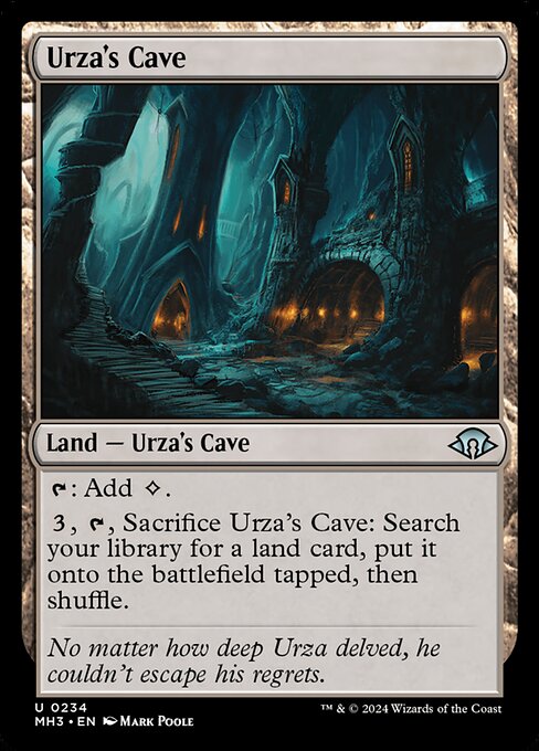 Preview image for the Urza's Cave single card for the collectable card game Magic: The Gathering.