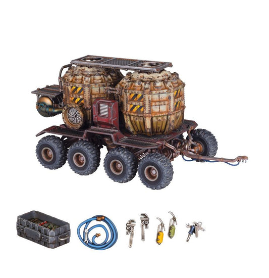 Necromunda: Promethium Tanks on Cargo-8 Ridgehauler Trailer