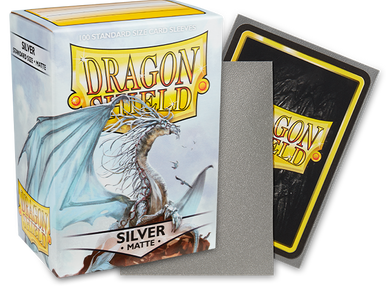 Dragon Shield - Silver Matte - 100 Standard size sleeves