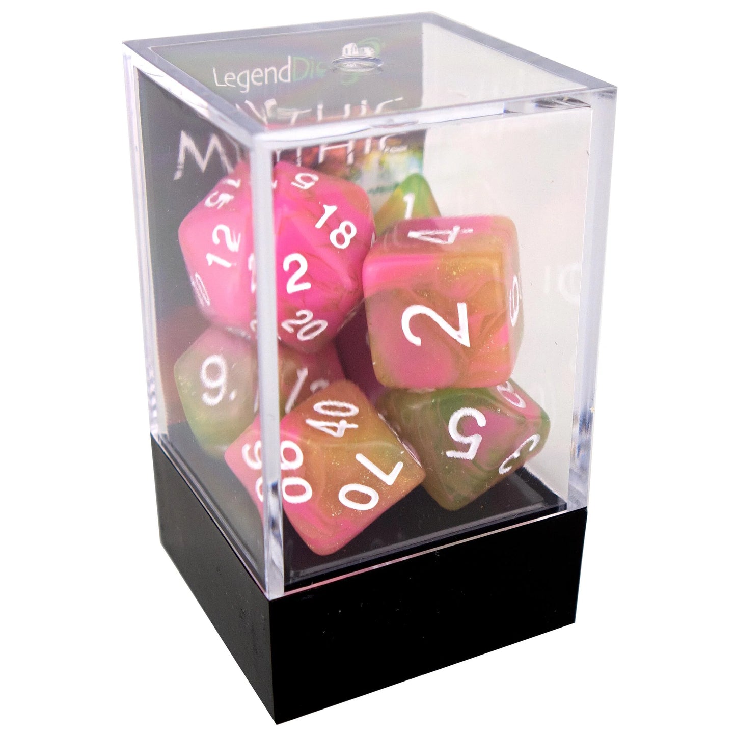 Mythic poly dice - Apple Taffy