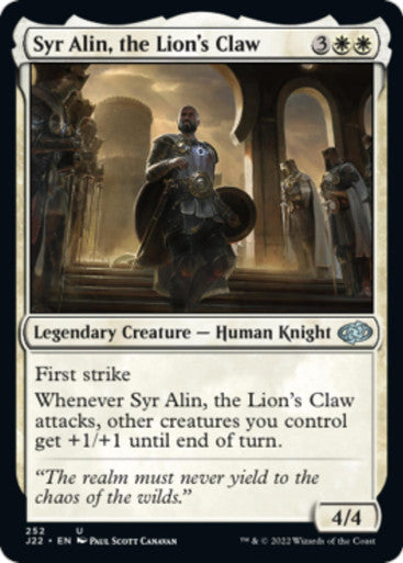 Magic single - Syr Alin, the Lion's Claw (J22)