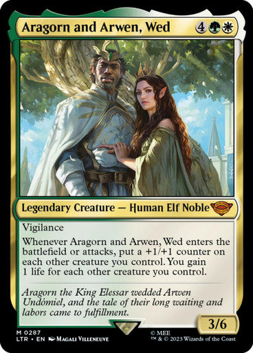 (FOIL) Magic Single - Aragon and Arwen, Wed (LTR)