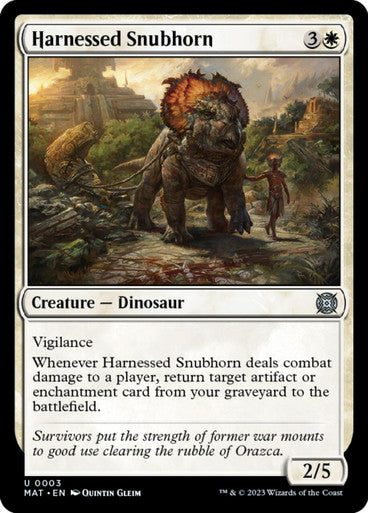Magic Single - Harnessed Snubhorn (MAT)