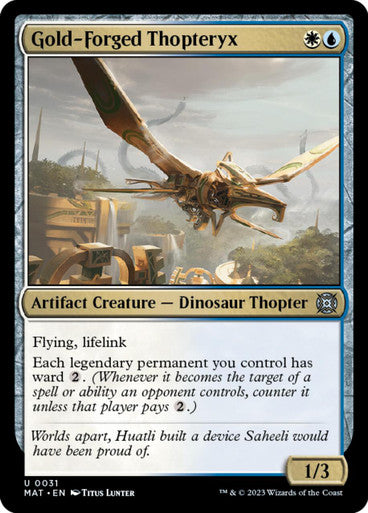 Magic Single - Gold-Forged Thopteryx, Foil (MAT)