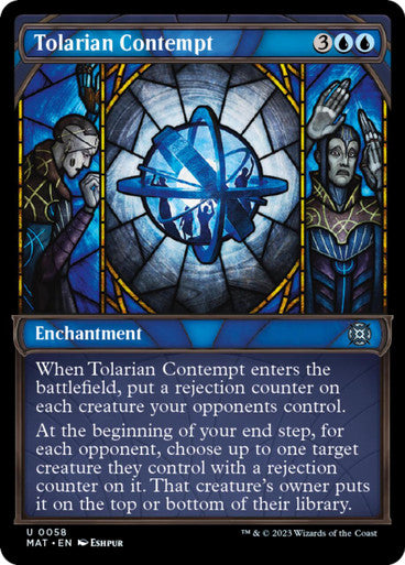 Magic single - Tolarian Contempt (Showcase Frame)