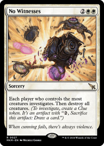 Magic Single - No Witnesses, Foil (MKM)