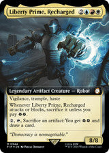 Magic single - Liberty Prime, Recharged (Extended Art) (Surge Foil)